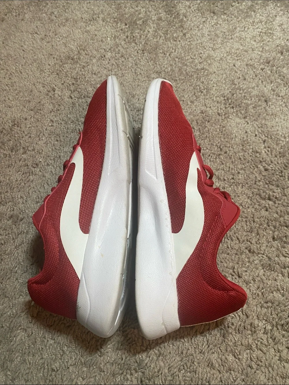 Athletic Works Red Running Sneakers with White Accent men’s 9